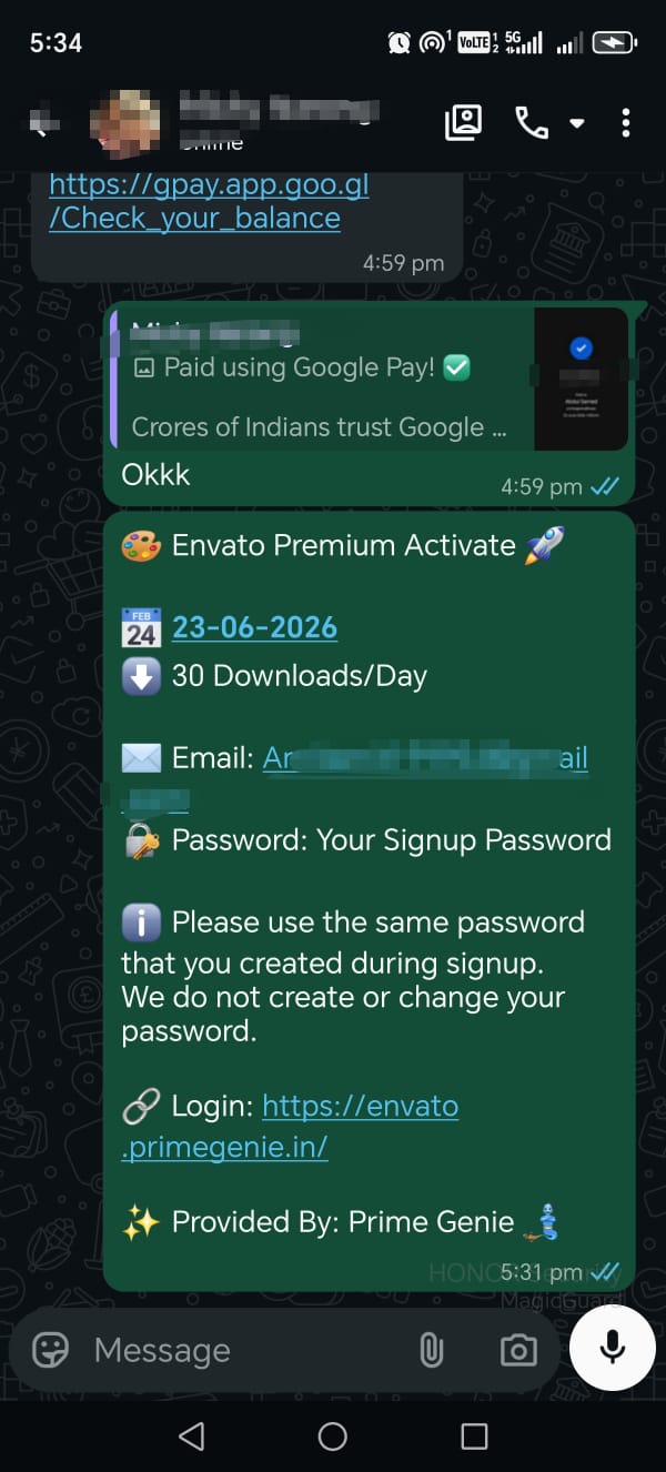 Prime Genie Group Buy designer tools subscription customer activation proof screenshot 42